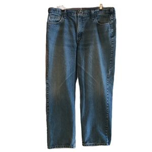 Carhartt Men’s Blue Jeans Waist 41 x 29.5” Rugged Relaxed Loose Fit Work Jeans